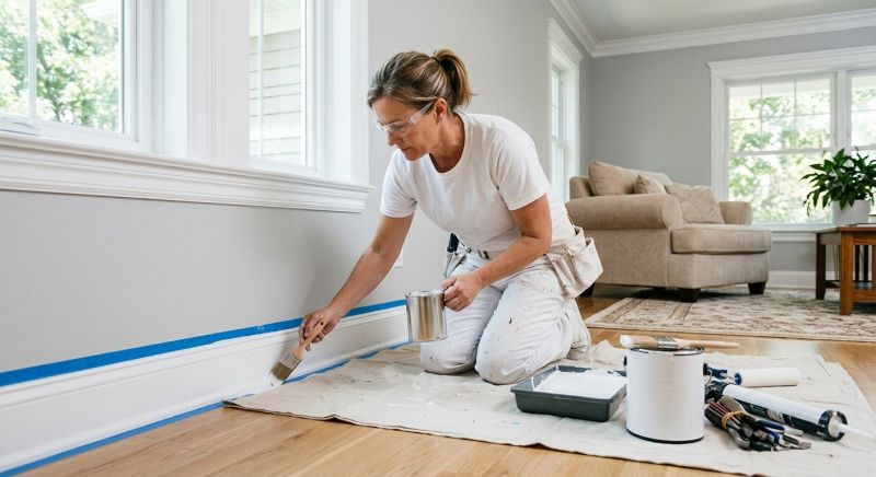 Shiplap Painting in Waco, TX